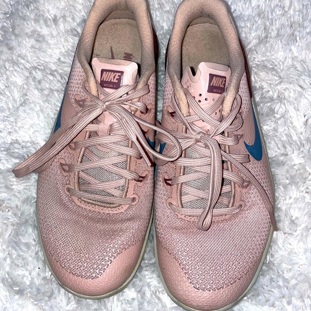 Pink Nike sneakers